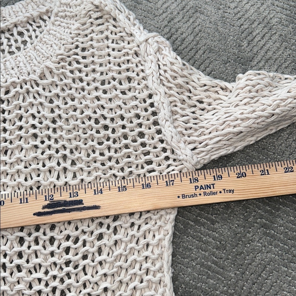 All Saints Cream Knit Sweater Size U.S. 10 UK 14 EU 42 - Picture 8 of 11